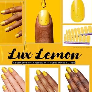 Color Street Nail Polish Strips: Lux Lemon